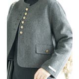 ウール襟なしショートジャケット【AW】 | aimoha  | 詳細画像24 