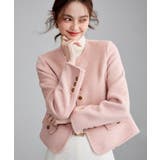 ウール襟なしショートジャケット【AW】 | aimoha  | 詳細画像7 