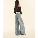 ヴィンテージウォッシュ ワイドデニムパンツ | aimoha | 詳細画像9