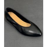 ブラック | 【Decade classic】シンプルポインテッドトゥレザーフラットシューズ | aimoha 