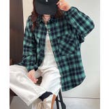 チェック柄オーバーシャツ | aimoha | 詳細画像25