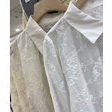 花柄フロントカットシャツブラウス | aimoha | 詳細画像5