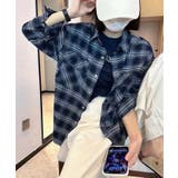 チェック柄ポケットオーバーシャツ | aimoha | 詳細画像6