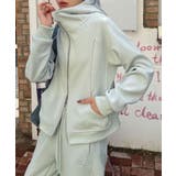 ライトグリーン | ハイネックジップアップパーカー | aimoha