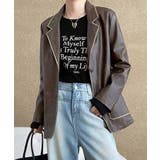 パイピングPUレザージャケット | aimoha  | 詳細画像12 