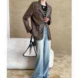 パイピングPUレザージャケット | aimoha  | 詳細画像13 