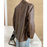 パイピングPUレザージャケット | aimoha  | 詳細画像19 