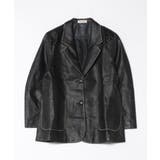 パイピングPUレザージャケット | aimoha  | 詳細画像1 