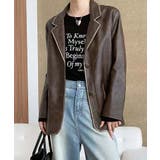 パイピングPUレザージャケット | aimoha  | 詳細画像3 