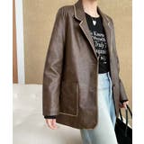 パイピングPUレザージャケット | aimoha  | 詳細画像5 