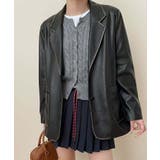 パイピングPUレザージャケット | aimoha  | 詳細画像6 