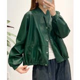 グリーン | PUマットボマージャケット | aimoha