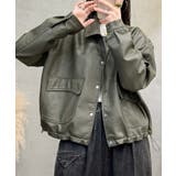 カーキ | クラシックカラーデザインPUレザージャケット | aimoha 