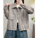 クラシックカラーデザインPUレザージャケット | aimoha  | 詳細画像4 