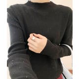 ブラック | ベーシックカラーニットセーター【AW】 | aimoha 