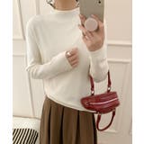 オフホワイト | ベーシックカラーニットセーター【AW】 | aimoha 