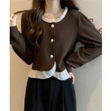 フリル付きボタンカーディガン | aimoha  | 詳細画像5 