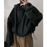 ブラック | ドローストリングジャケット | aimoha 