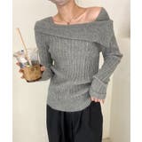 グレー | 韓国風レトロニット【AW】 | aimoha 