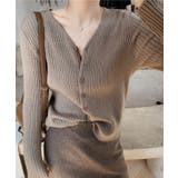 ベージュ | 大人愛されフェミニンカーディガン | aimoha 