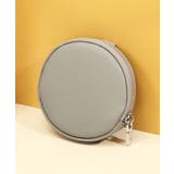 グレー | 本革円形コインケース | aimoha