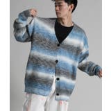 Gradient Striped Cardigan | aimoha men | 詳細画像1 