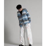 Gradient Striped Cardigan | aimoha men | 詳細画像3 