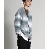 Gradient Striped Cardigan | aimoha men | 詳細画像8 