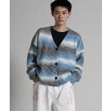 Gradient Striped Cardigan | aimoha men | 詳細画像4 