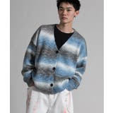 Gradient Striped Cardigan | aimoha men | 詳細画像5 