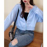 在庫限り シンプルショートパーカー 韓国ファッション | aimoha  | 詳細画像2 