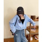 在庫限り シンプルショートパーカー 韓国ファッション | aimoha  | 詳細画像5 