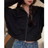 在庫限り シンプルショートパーカー 韓国ファッション | aimoha  | 詳細画像11 