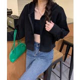 在庫限り シンプルショートパーカー 韓国ファッション | aimoha  | 詳細画像18 