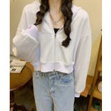 在庫限り シンプルショートパーカー 韓国ファッション | aimoha  | 詳細画像26 