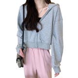 在庫限り シンプルショートパーカー 韓国ファッション | aimoha  | 詳細画像37 