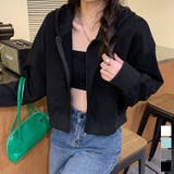 在庫限り シンプルショートパーカー 韓国ファッション | aimoha  | 詳細画像38 