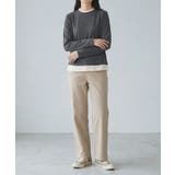 バイカラークルーネックニットプルオーバー | aimoha  | 詳細画像12 