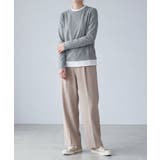 バイカラークルーネックニットプルオーバー | aimoha  | 詳細画像6 