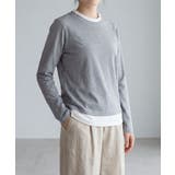 バイカラークルーネックニットプルオーバー | aimoha  | 詳細画像5 