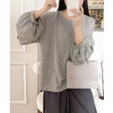 ボリュームスリーブ ソフトタッチ プルオーバー | aimoha | 詳細画像3