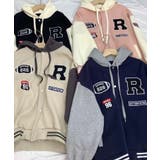 フード付きワッペンスタジャン | aimoha | 詳細画像8