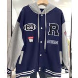 フード付きワッペンスタジャン | aimoha | 詳細画像2