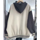 フード付きワッペンスタジャン | aimoha | 詳細画像6