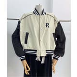 レタリング刺繍ブルゾン | aimoha | 詳細画像1