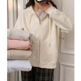 ライトベージュ | ジップアップパーカー | aimoha 