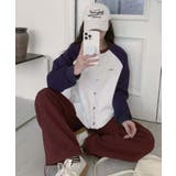 ラグランスリーブボタンカーディガン | aimoha | 詳細画像2