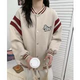 ロゴ刺繍デザインスタジャン | aimoha | 詳細画像13