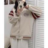 ロゴ刺繍デザインスタジャン | aimoha | 詳細画像16