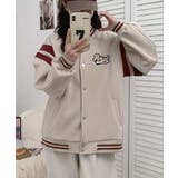 ロゴ刺繍デザインスタジャン | aimoha | 詳細画像18